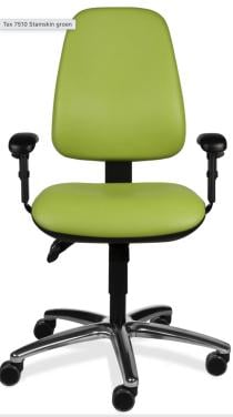Zware kwaliteit bureaustoel, groen