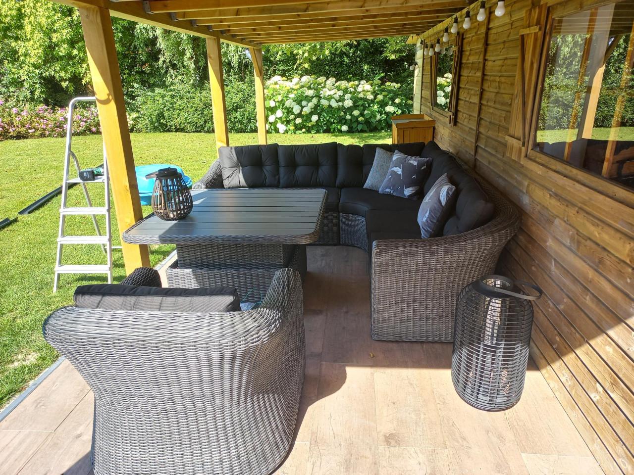 Terrastegels houtlook 20m2