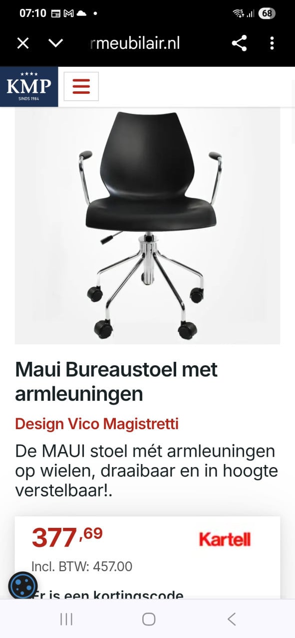 Kartell ® bureaustoel