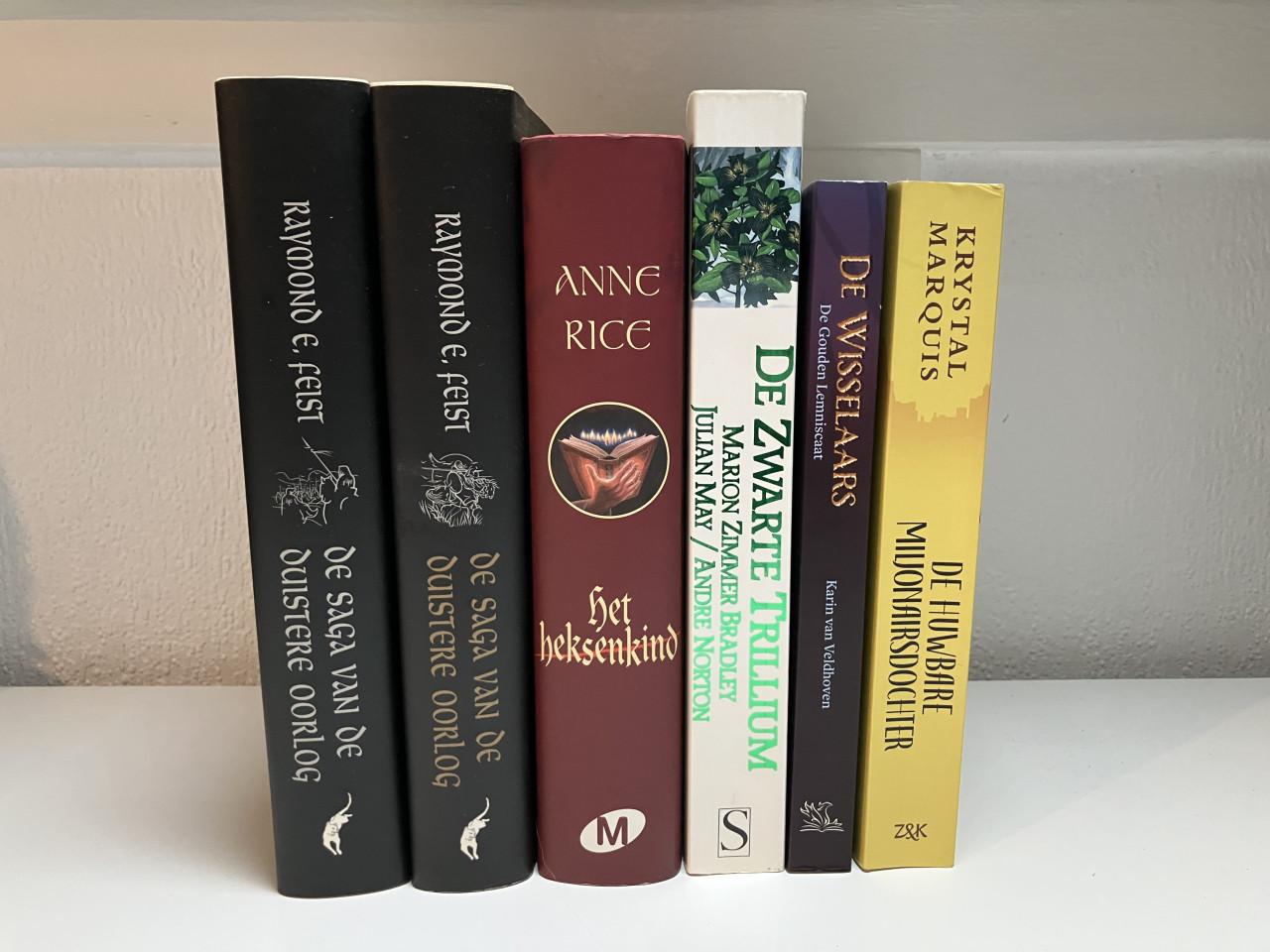 Fantasy boekenset - 4 hardcover, 3 softcover zgan