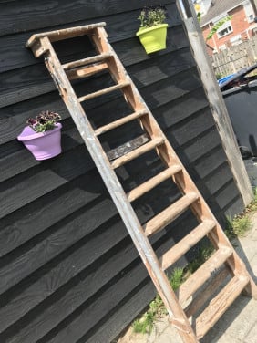 Schilderstrap ladder decoratie