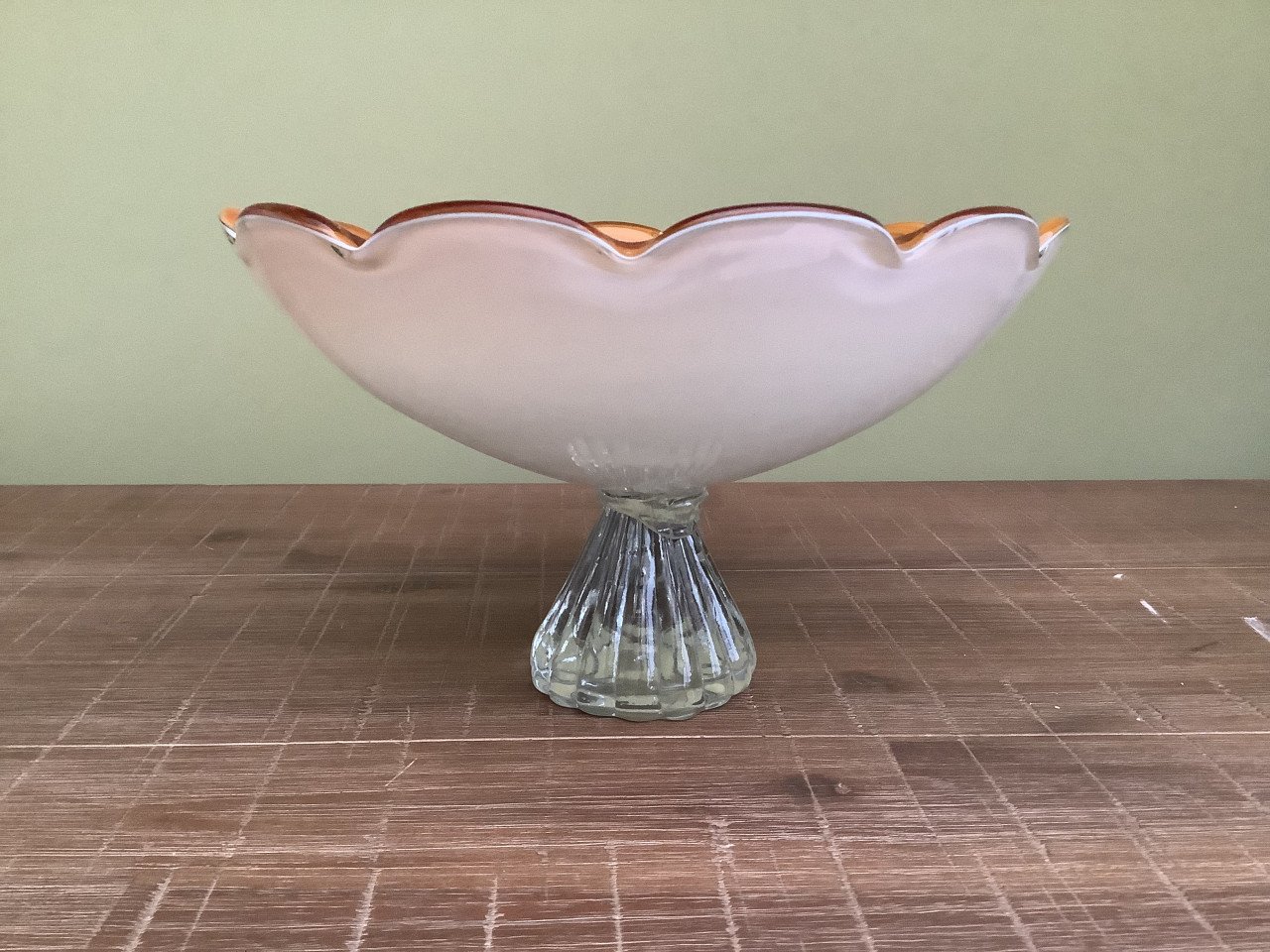 Glazen schaal (3 verschillende lagen glas)