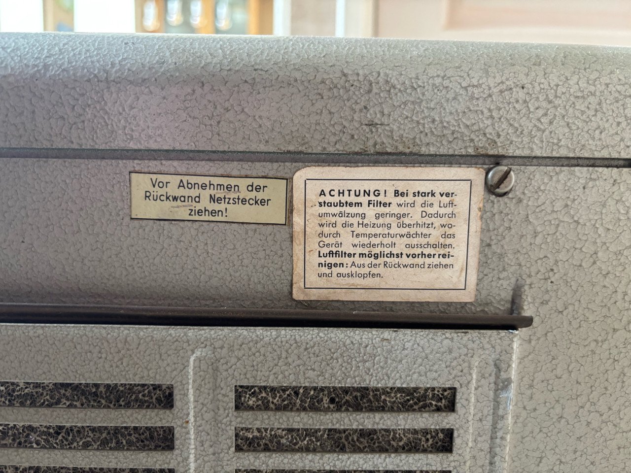 Vintage elektrische ventilatorkachel (Forbach Werke)