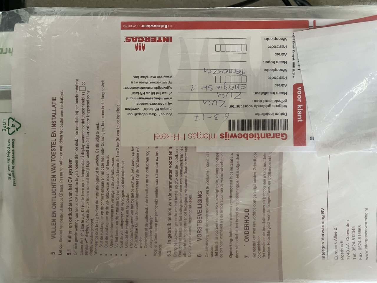 Gasketel Intergas Kombi Kompakt HRE 28/24A