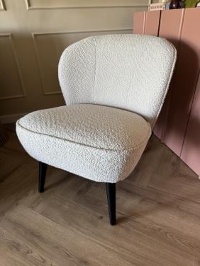 Woood Sara fauteuil in bouclé stof