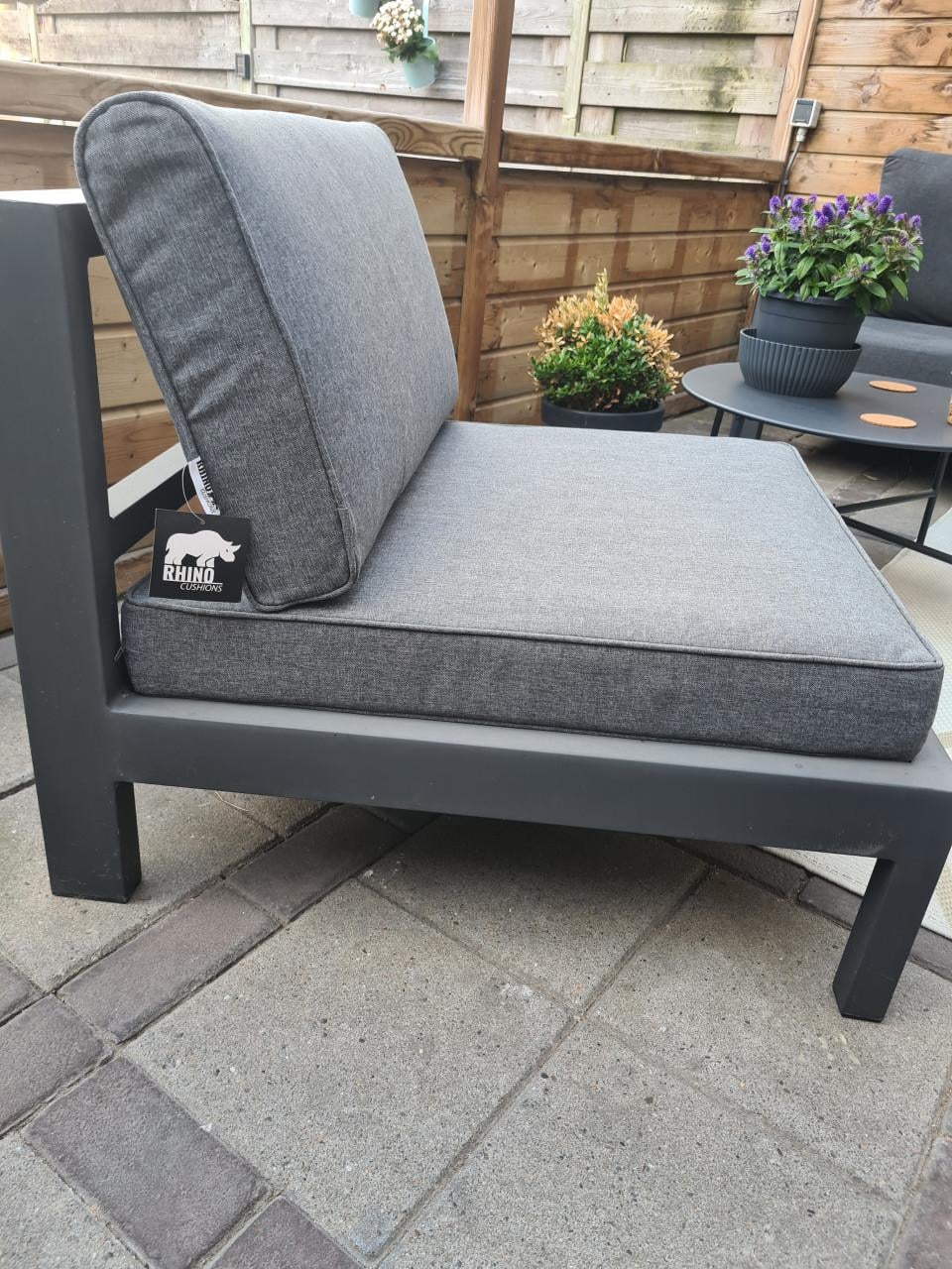 Tuinstoel met kussens