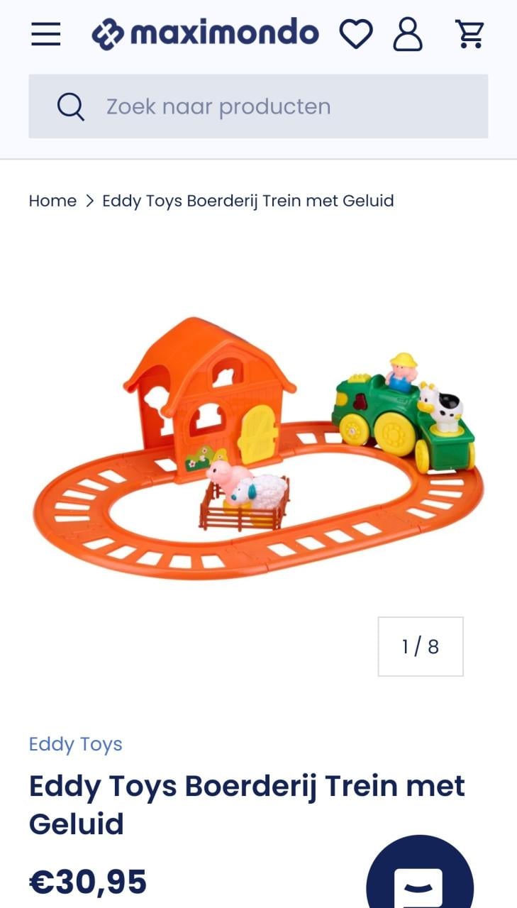 Muzikale speelgoedtrein