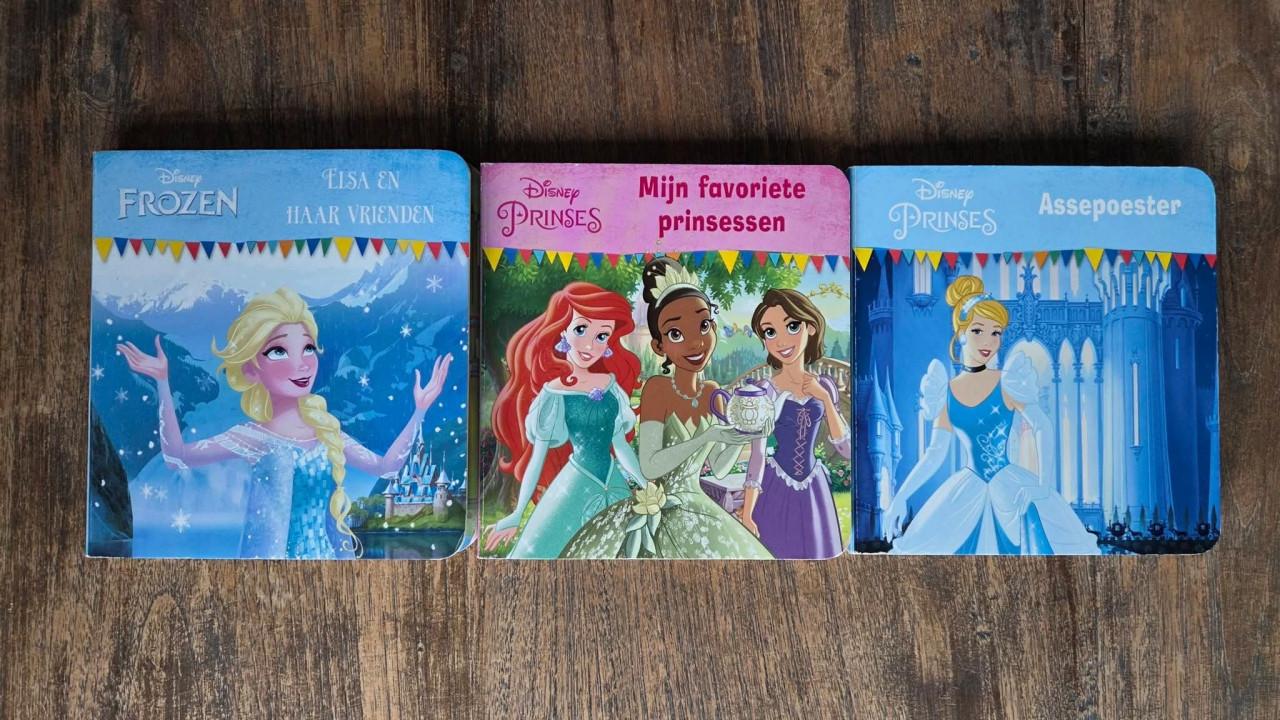 🎈Kartonnen boekjes Disney; Frozen, Prinses en Assepoester. Klein formaat