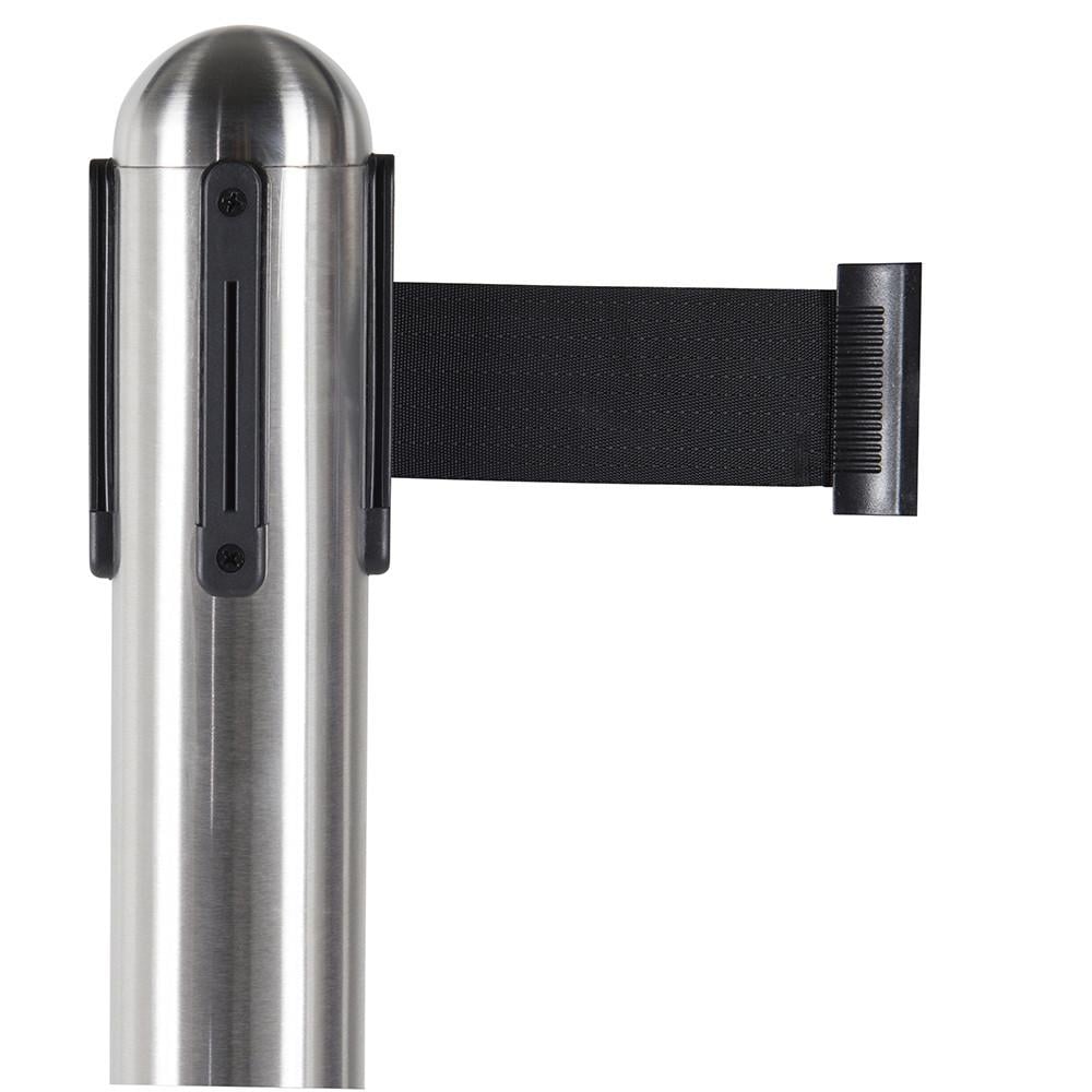 Afzetpalen met display of scherm.