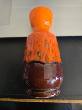 Scheurich Fat Lava vaas uit West-Duitsland 12.6 cm Hoog
