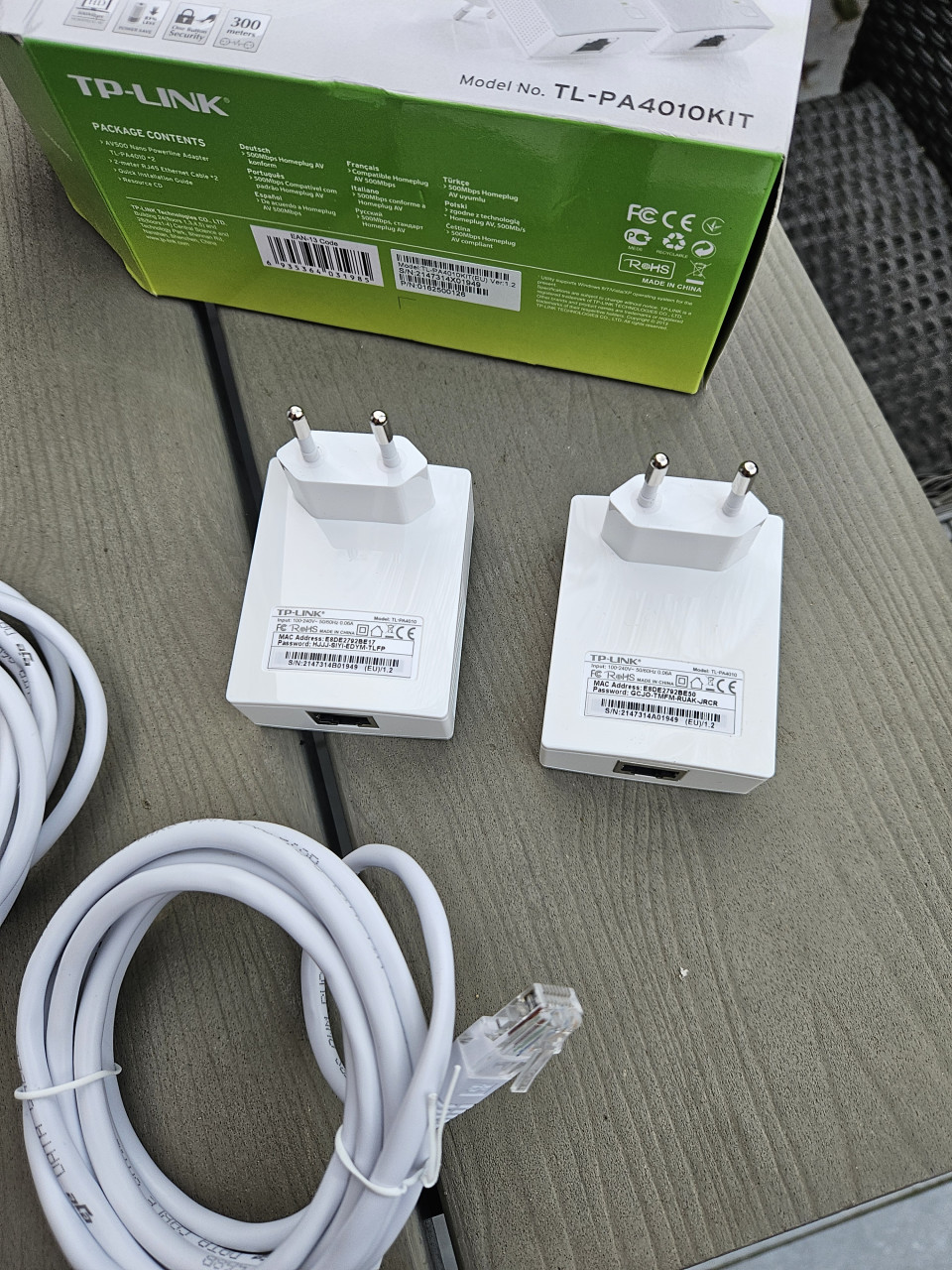 Zgan TP-Link TL-PA4010 KIT - Powerline set AV 500 zeer nette staat