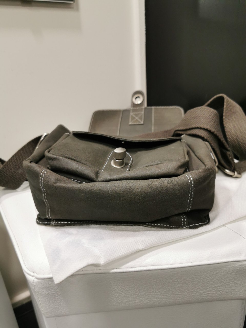 Bull & Hunt messengerbag leer - nieuw