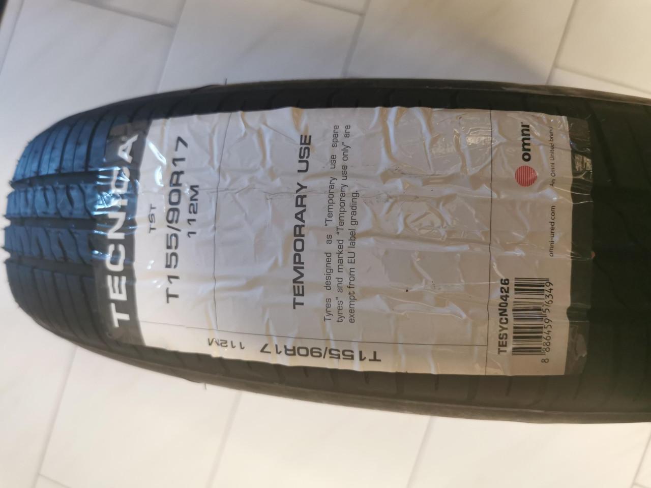 NIEUW!!! VAG Thuiskomer 155/90-R17 5x112 (naaf 57.1 & 66.6)