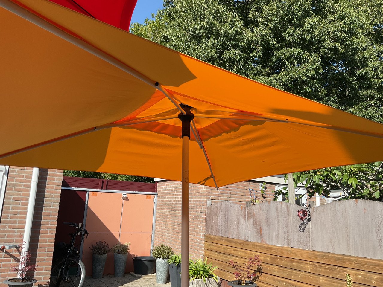 Vierkante parasol 2x2 meter nieuw