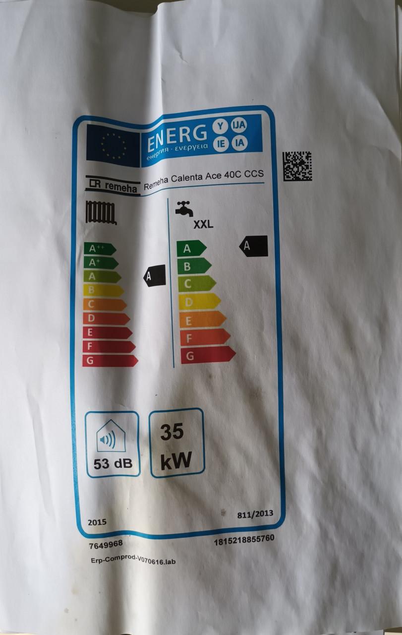 C.V. ketel Remeha (Calenta Ace)