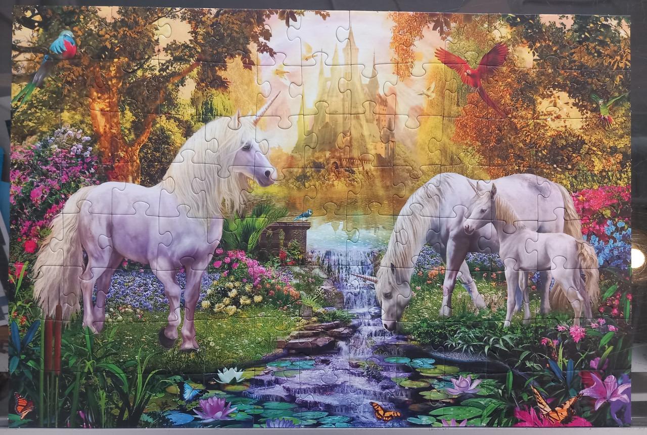 Puzzel met eenhoorns