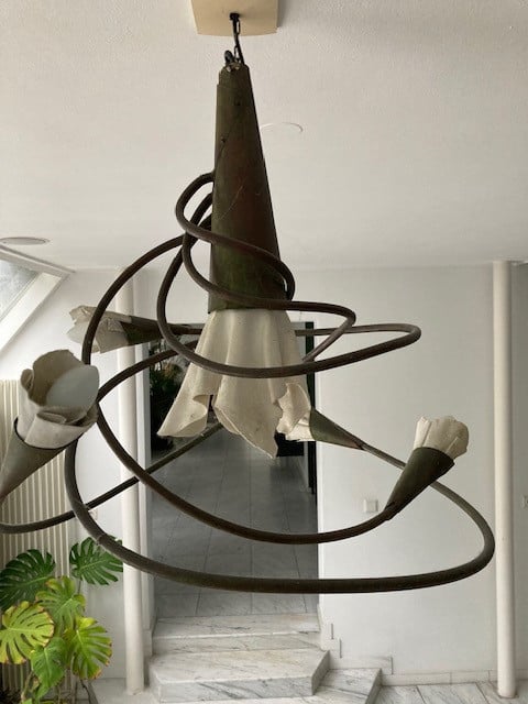 Hanglamp (koper + keramiek)