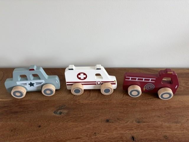 Little Dutch | houten hulpverleningsauto's