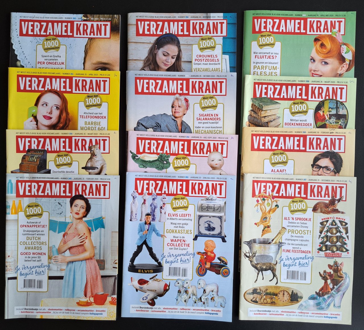 VERZAMELAARSKRANT - 12 nrs 349-360 - febr 2019-mei 2020