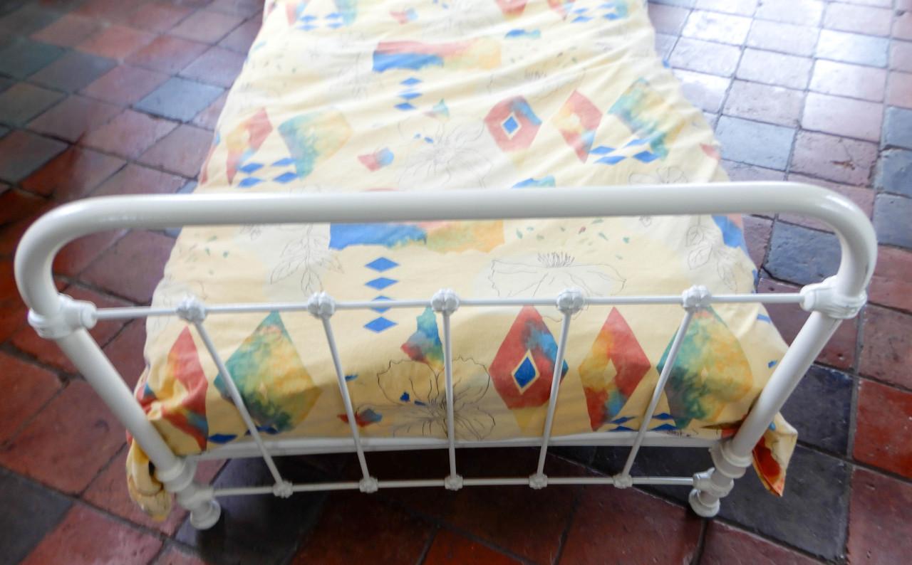 Antiek Frans bed, 1 persoons