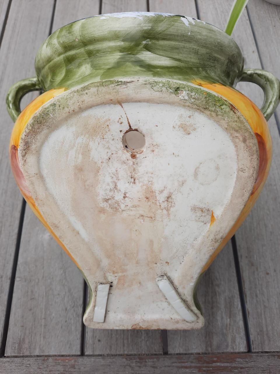 Kleurige muurbloempot