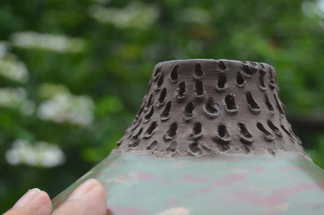 Prachtige Peruaanse pot, aardewerk. (1)