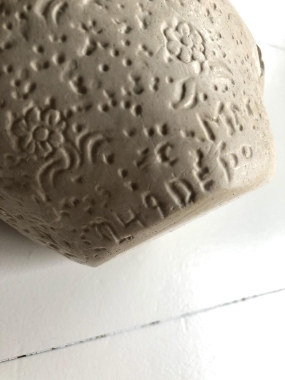 Lief brocante heilig Maria beeldje van gips