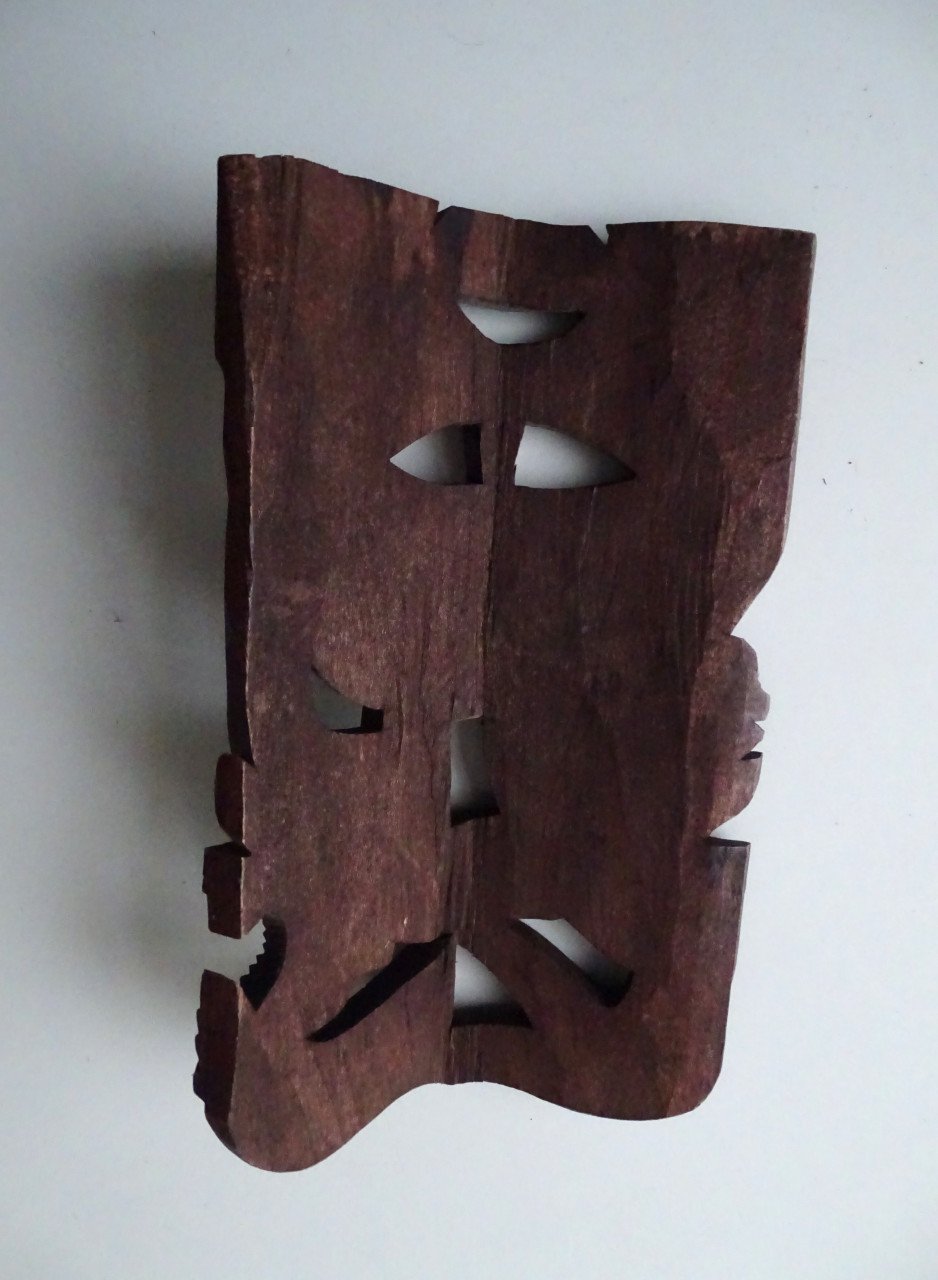 Houten Masker Maya Mexico Houtsnijwerk