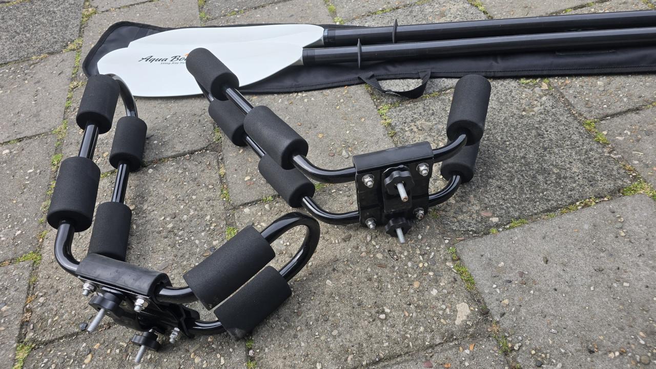 Aqua-Bound Sting Ray Hybrid Posi-Lok deelbare peddel + dakdragers kajak