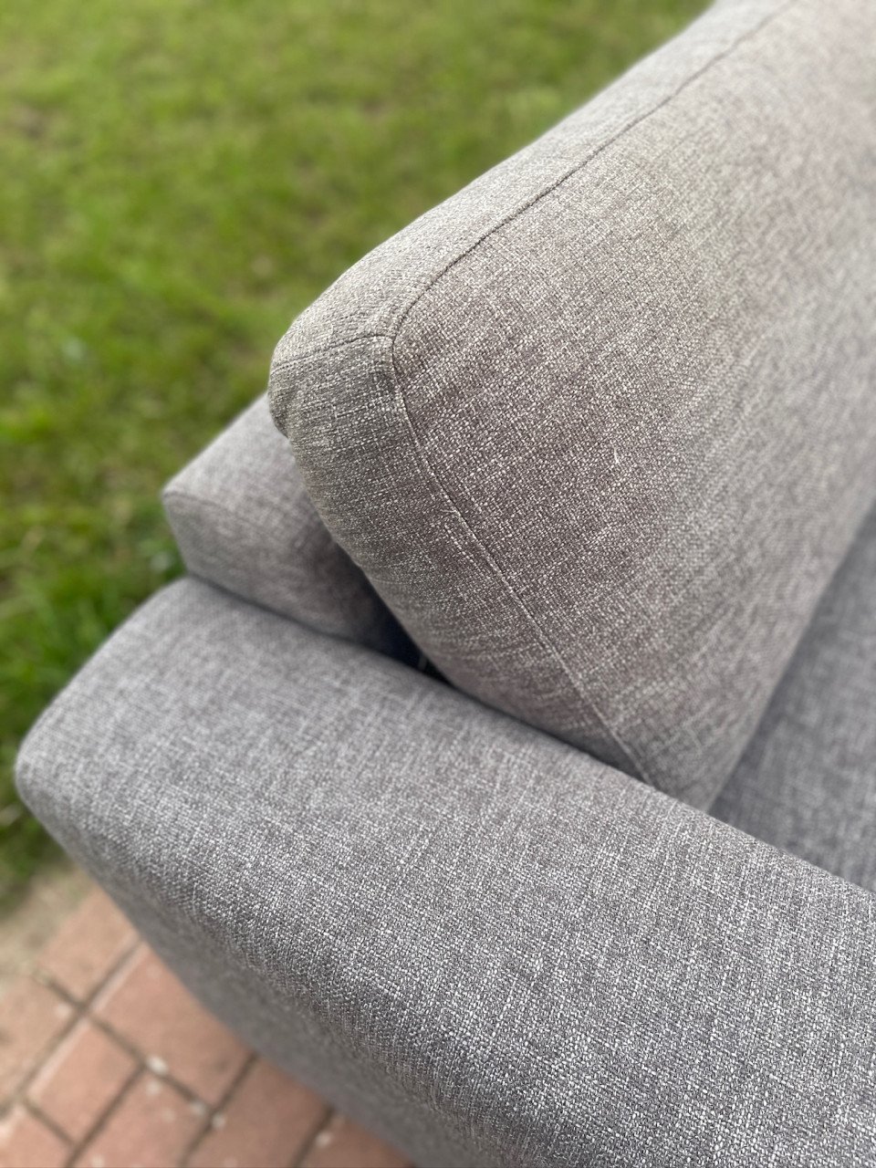 GRATIS LEVERING HEEL NL N-joy Grijs Stoffen Hoekbank