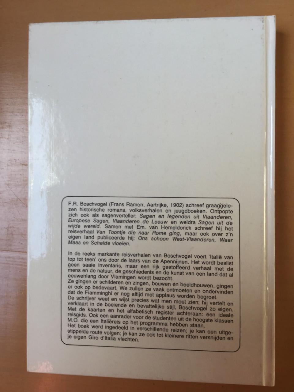 Italie van top tot teen ER Boschvogel