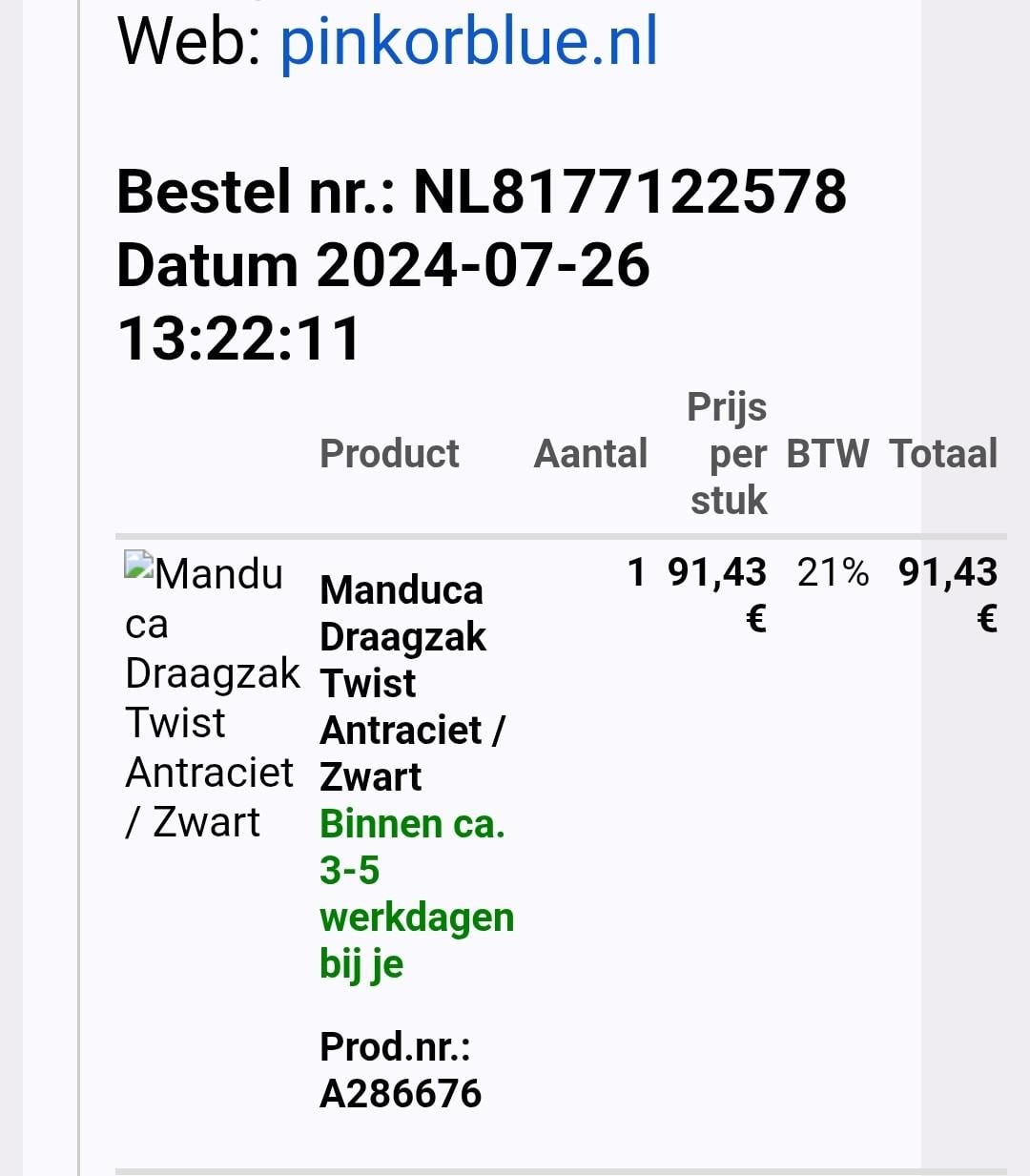 Manduca draagzak Twist