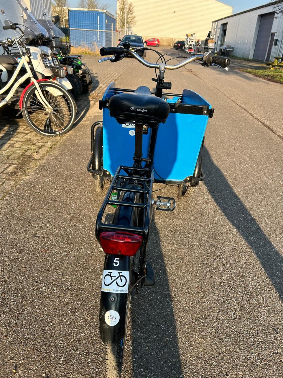 BLAUWE BABOE BAKFIETS ZONDER FRAME MANKEMENTEN