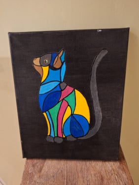 Wanddecoratie poes
