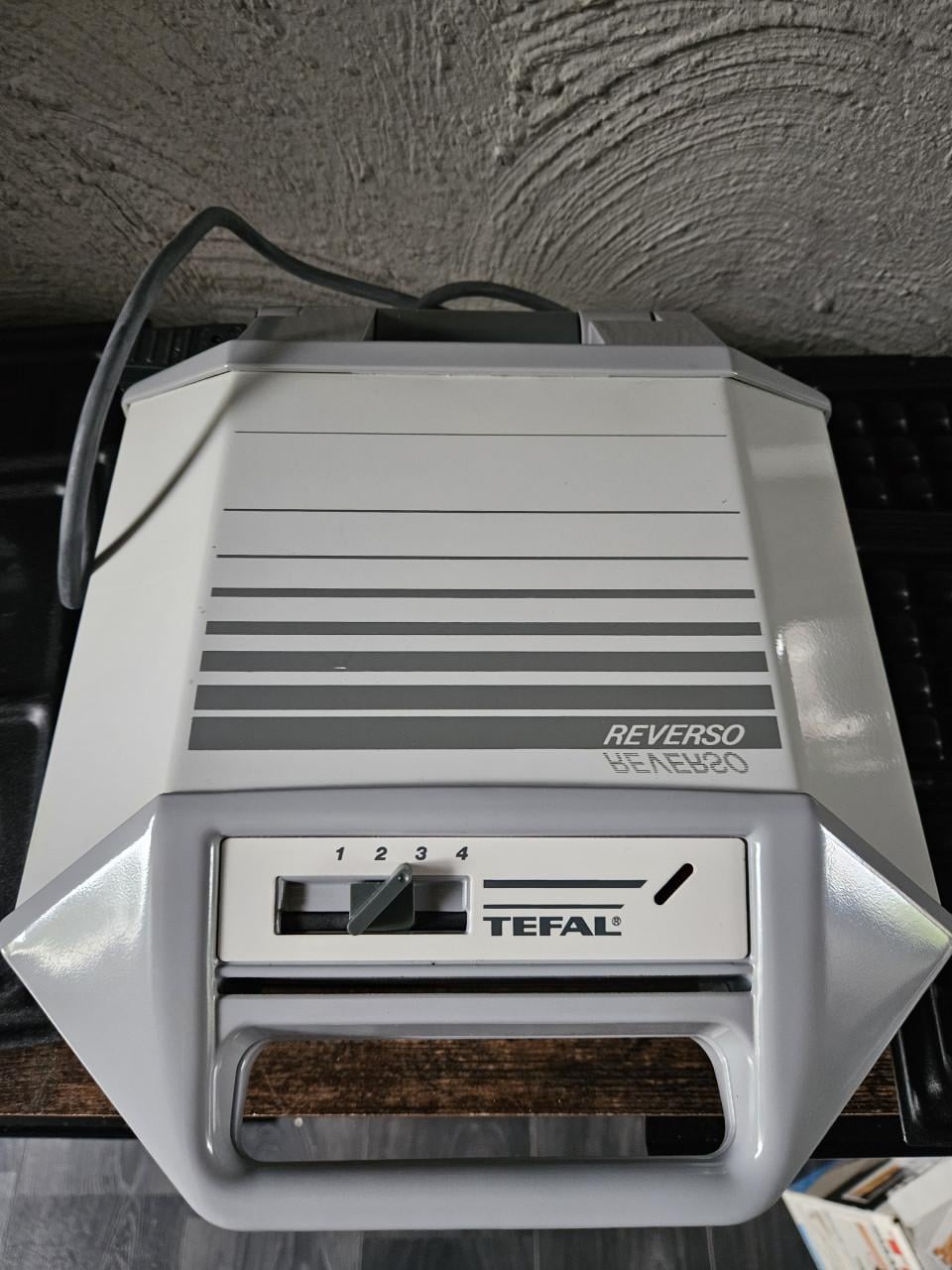 Vintage Tefal Multi-Snack reverso met diverse bakplaten