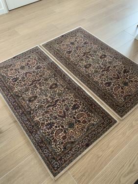 ✨Twee Schitterende Sfeervolle Vintage Vloerkleedjes in Nieuwstaat✨