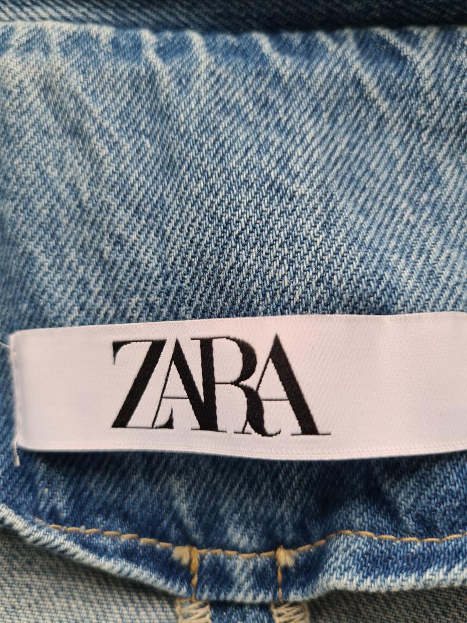 Prachtige Zara Maxi Trenchcoat van Dikke Soepele Spijkerstof L-XL
