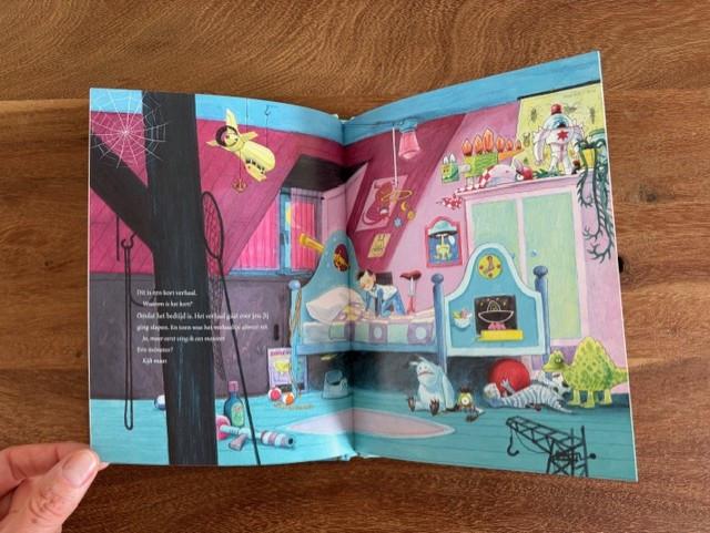 Maar eerst ving ik een monster | prentenboek + vingerpopje