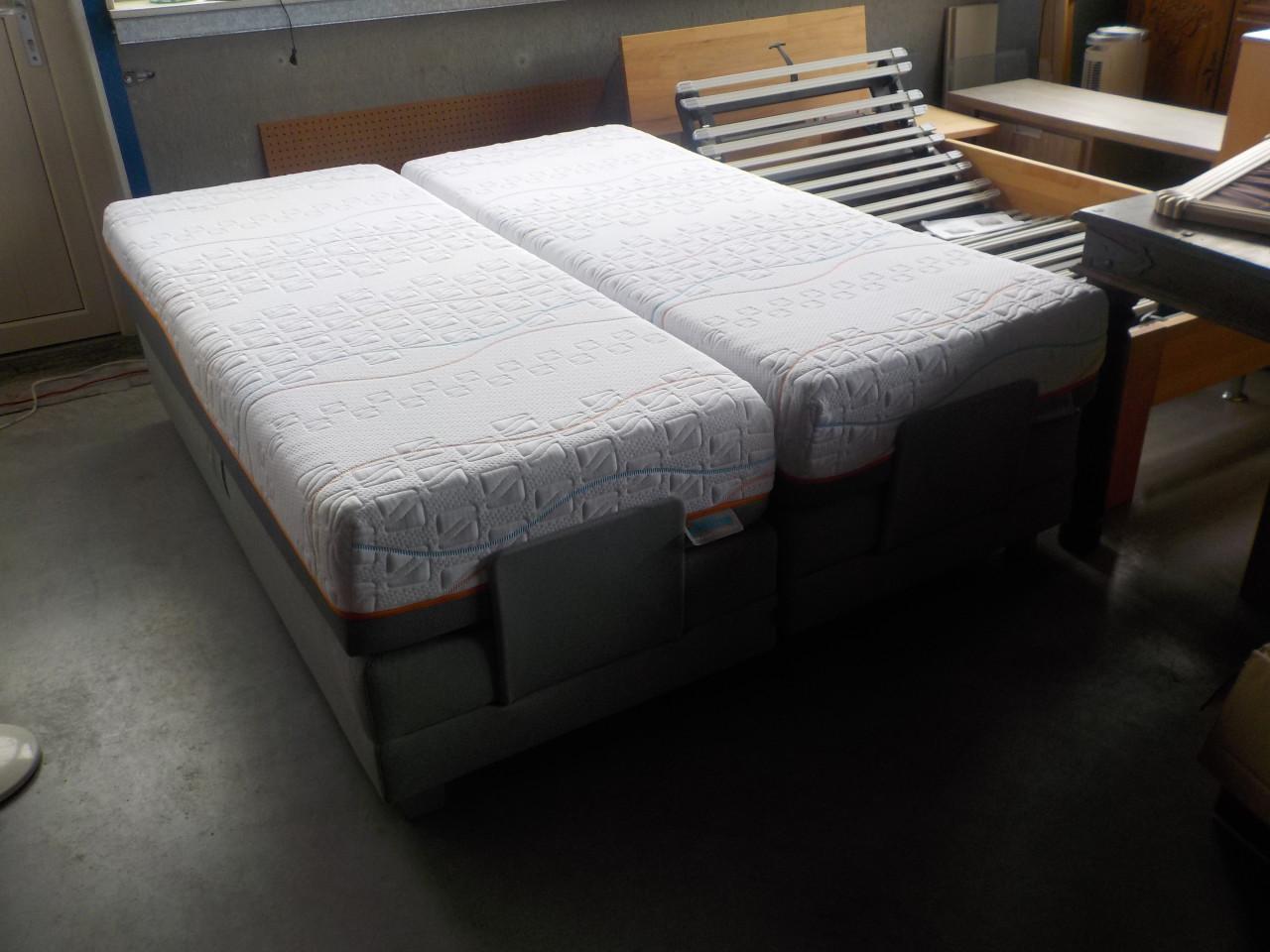 2 elektrische boxsprings ( Karlsson ) + 2 als nieuw matrassen MLINE