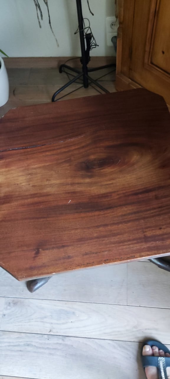 Teakhouten plantentafeltje / bijzettafeltje