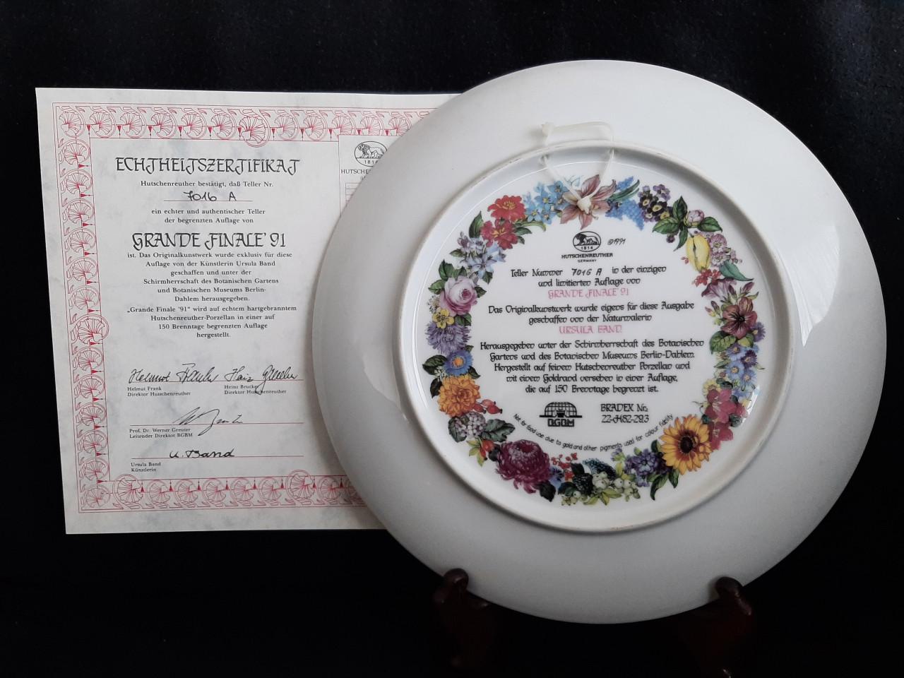 Hutschenreuther borden Grande Finale 1989 t/m 1999