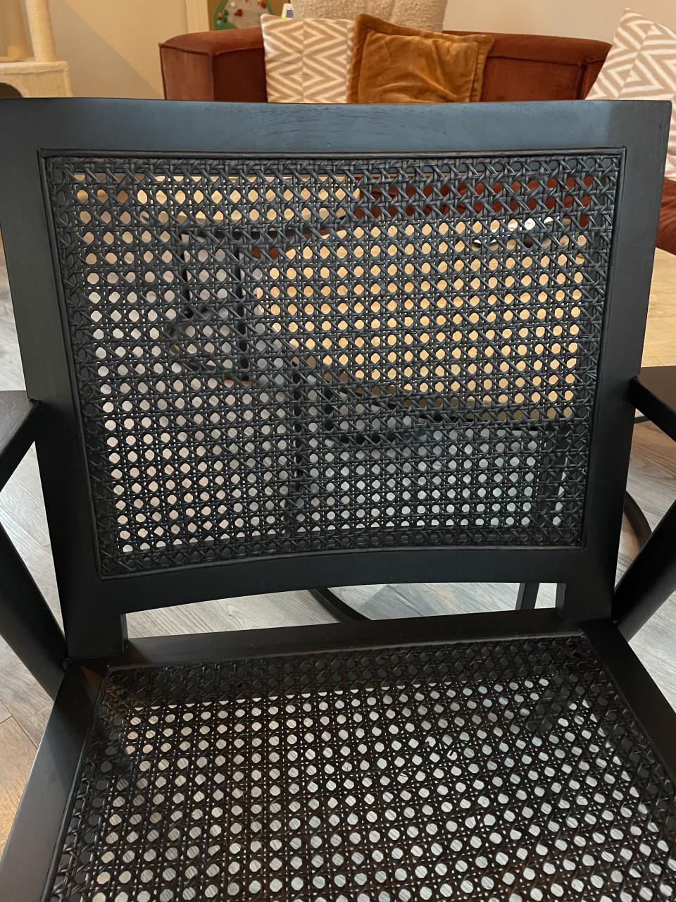 Karwei fauteuil stoel zwart webbing