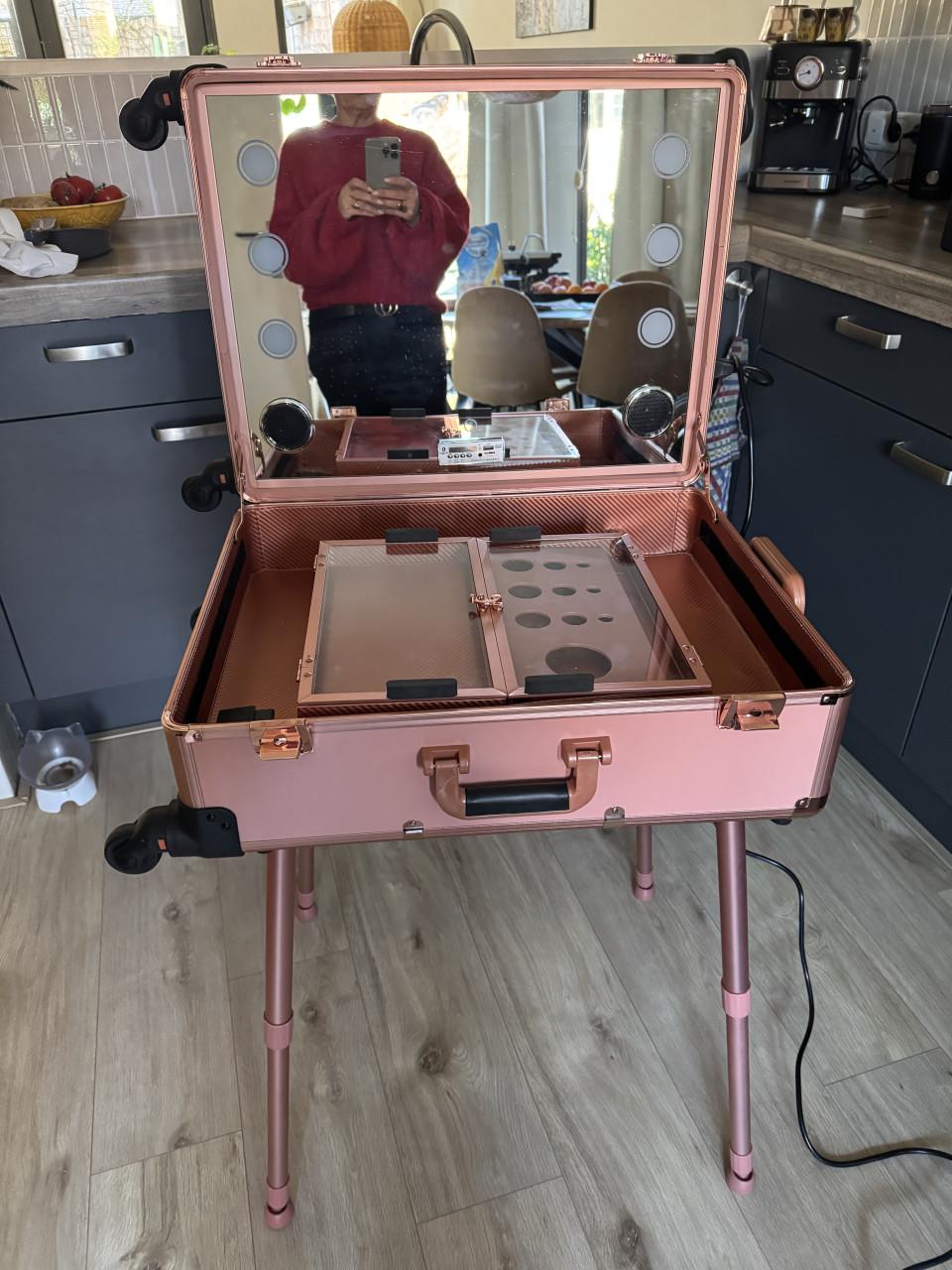 Mobiele Visagiekoffer/kaptafel