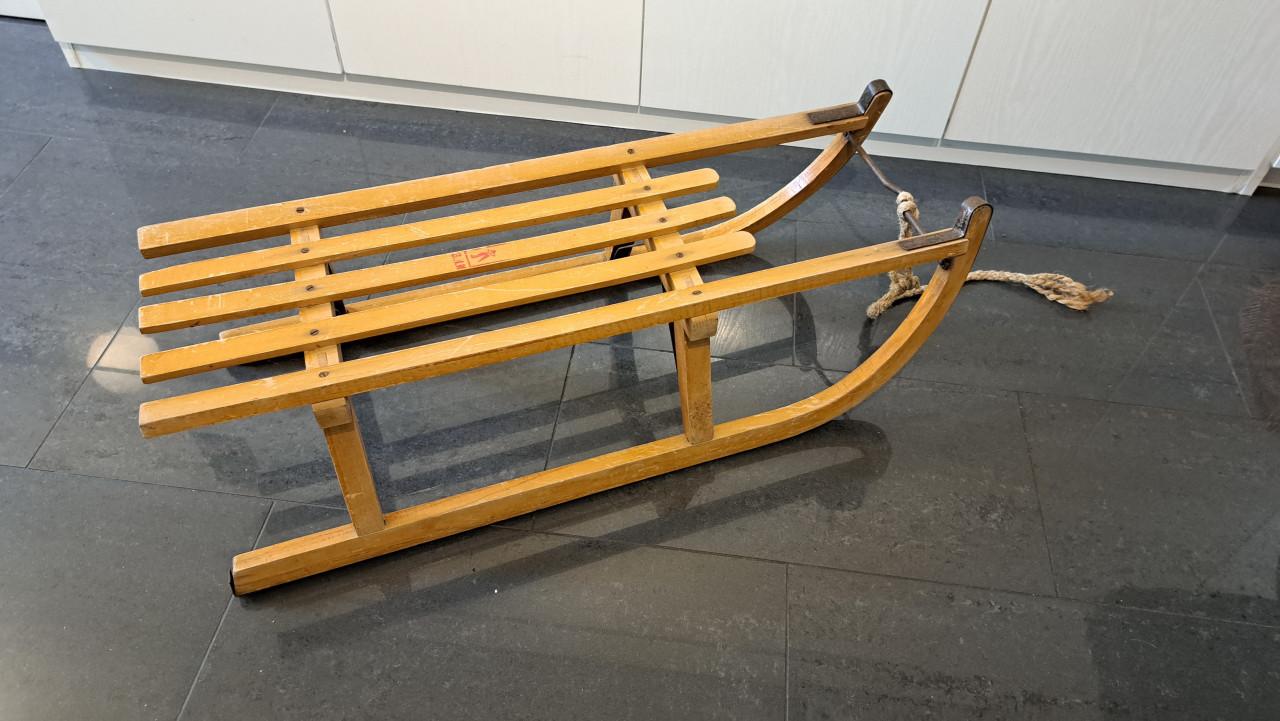 Vintage houten slee