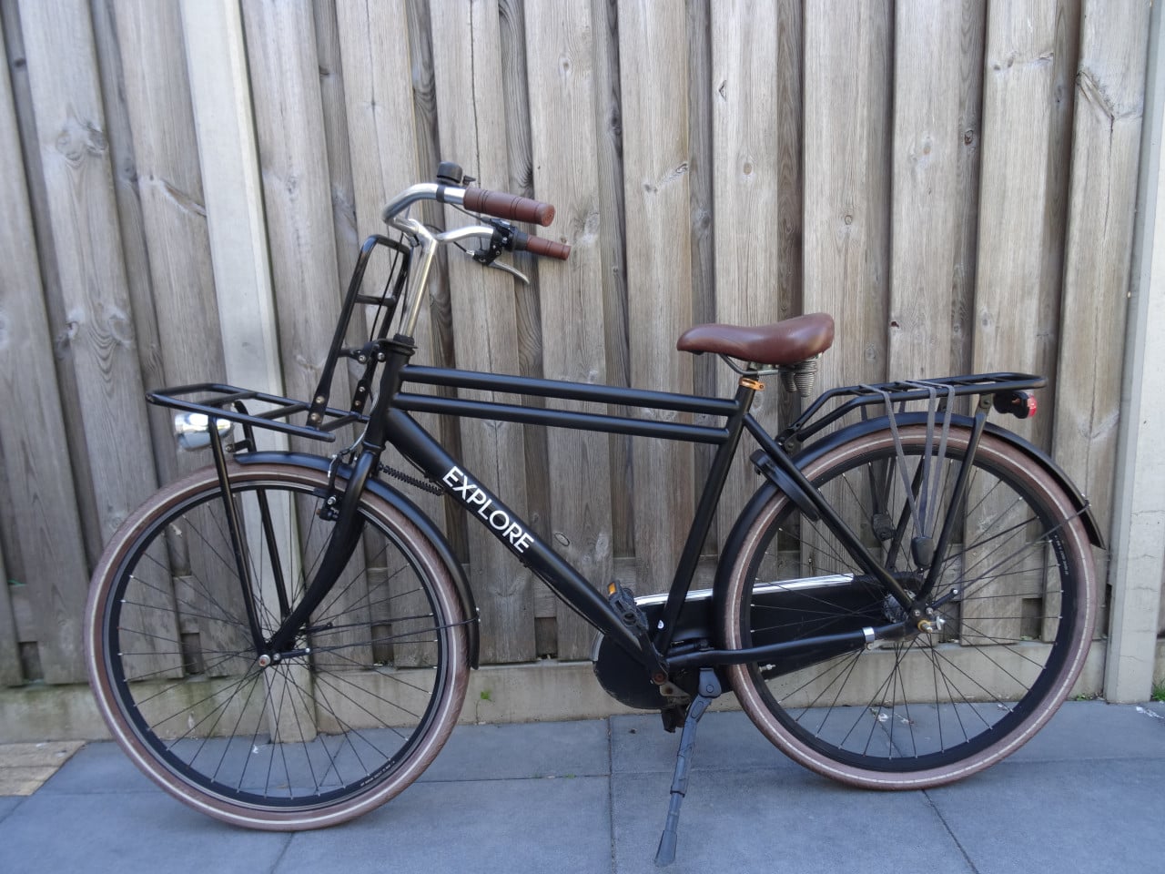 🚲 Explore Transportfiets – 28 inch | Mat Zwart 🖤