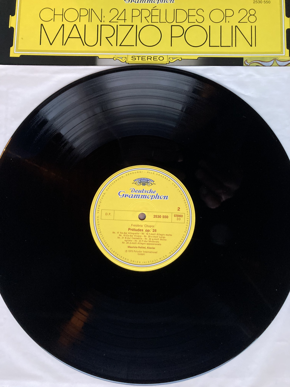 Chopin Maurizio Pollini 24 Preludes Opus 28 2530 550 1975