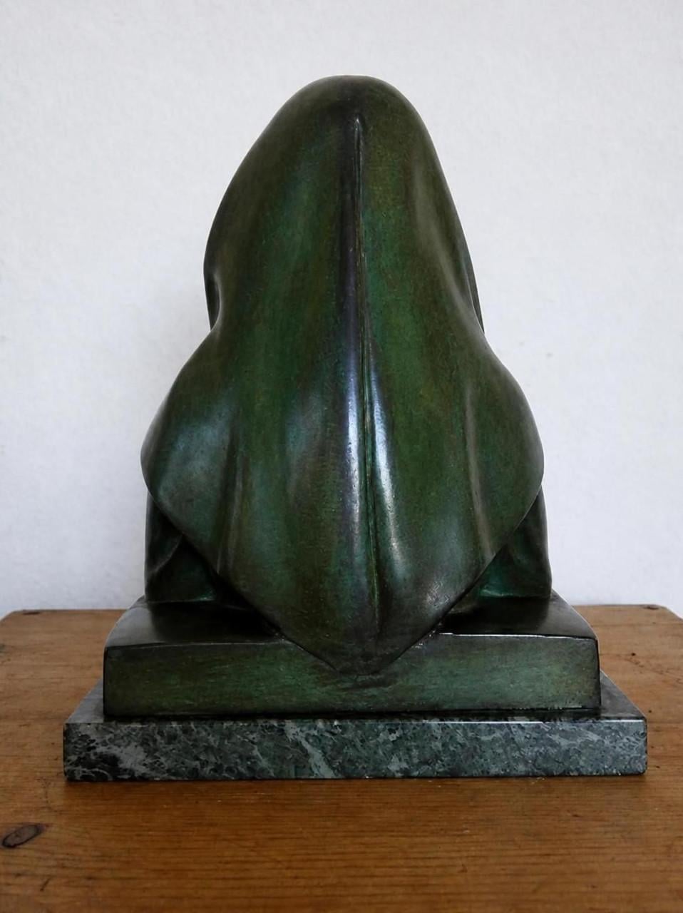 GEWELDIG MOOI GESIGNEERD BRONZEN ART DECO BEELD