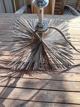 Schoorsteen/veegborstel