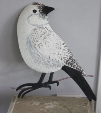 Metalen vogel hanger nr2