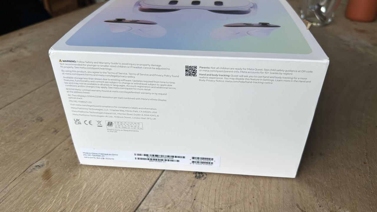 META quest 3 512GB VR Bril